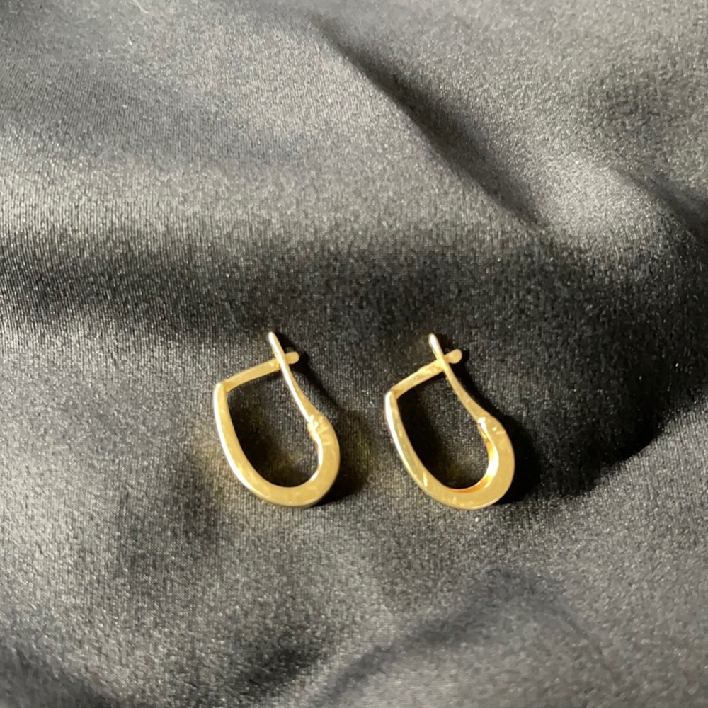 Solid Gold Huggie Hoop Earrings